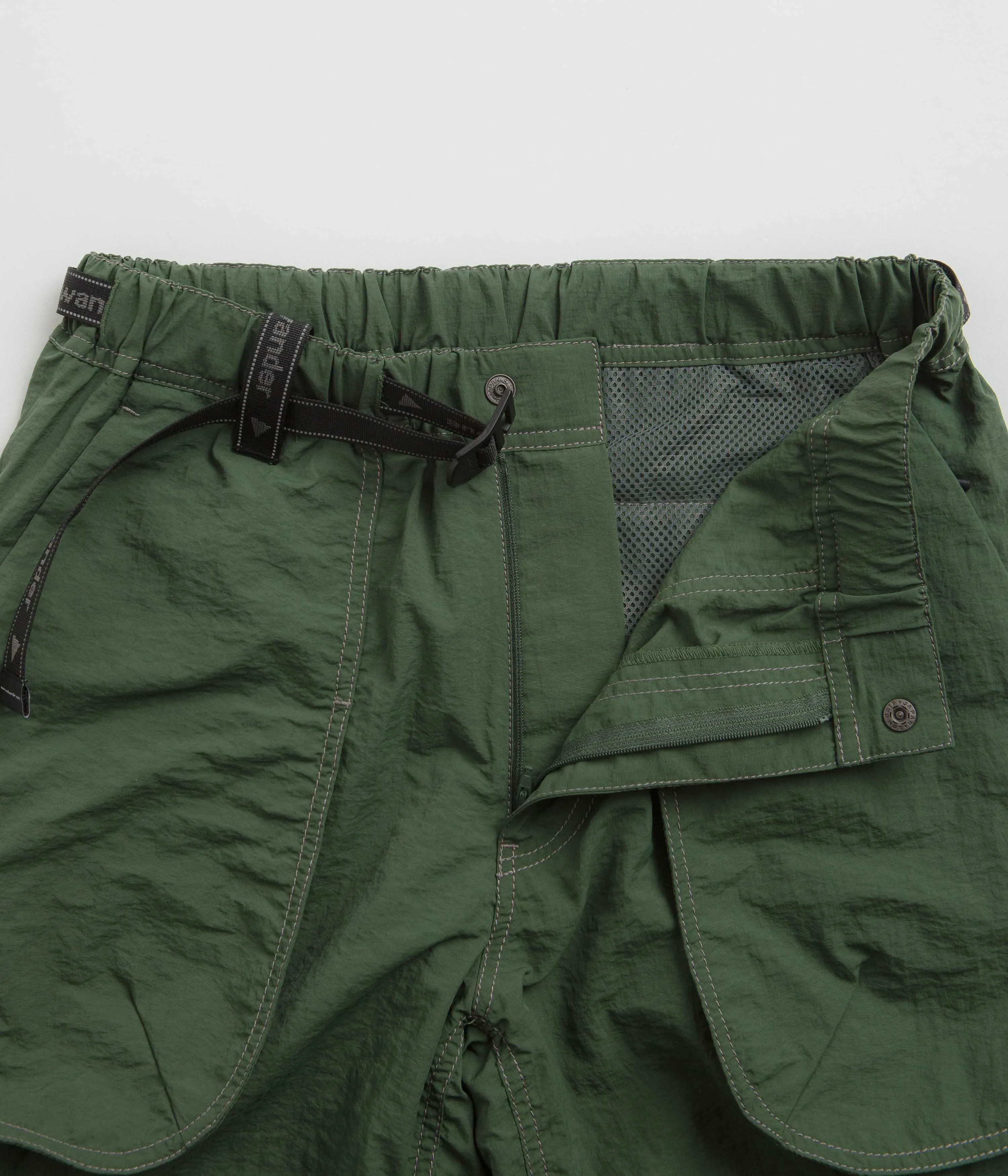 and wander Ny Taffeta Hiker 2Way Pants - Dark Green