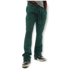 Bleecker & Mercer Men Slim Flare Fit Stacked Sweatpants (Hunter Green)