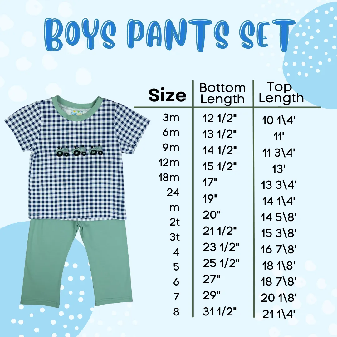 Boys Carolina Pants Set