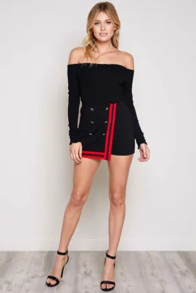 Christmas Brunch Contrast Black Short