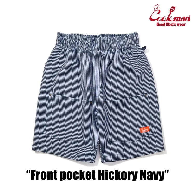 Cookman Chef Short Pants Front Pocket - Hickory : Navy