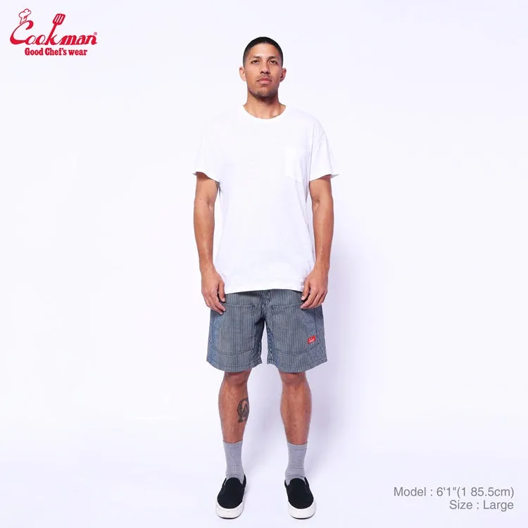 Cookman Chef Short Pants Front Pocket - Hickory : Navy