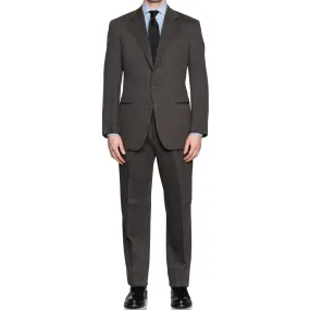 CORSOCHIARO by CASTANGIA Dark Brown Wool Suit EU 50 NEW US 40