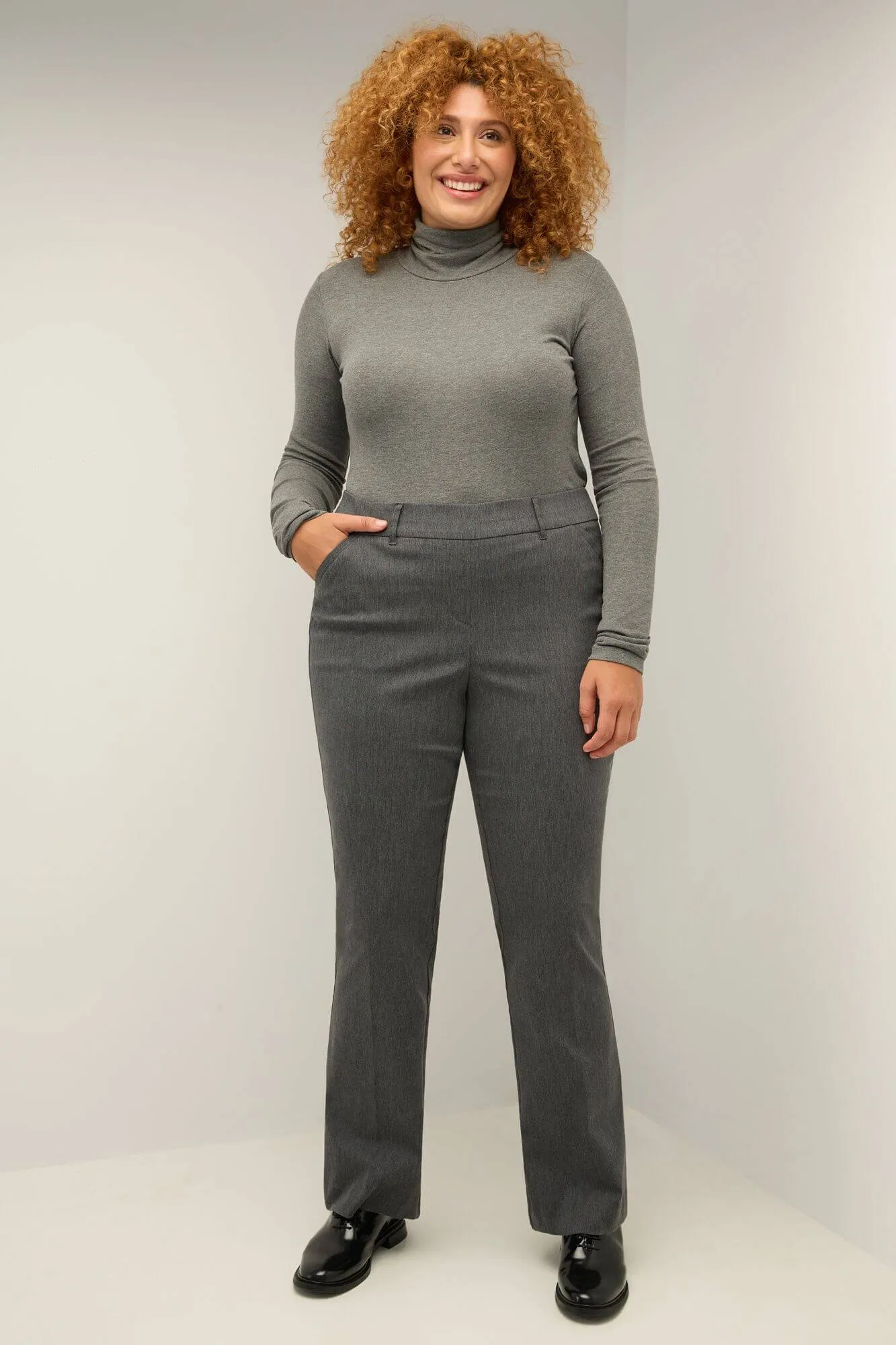 Curvy Pull-on Barely Bootcut Classic Pants