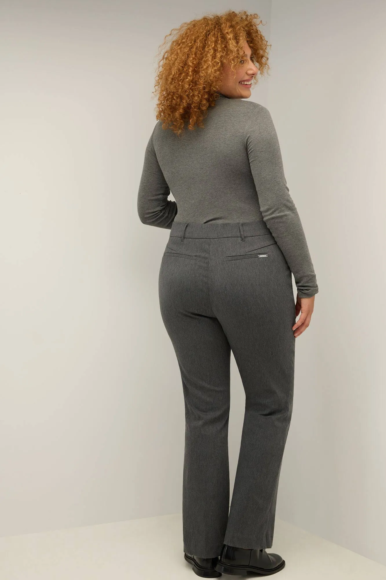 Curvy Pull-on Barely Bootcut Classic Pants