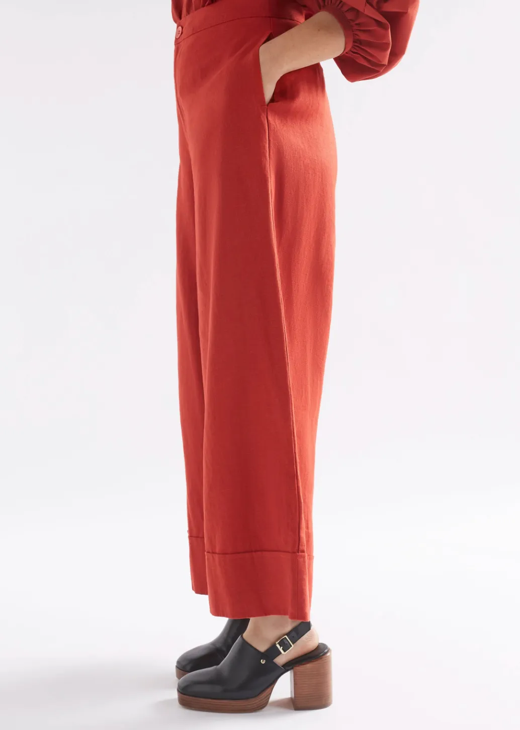 Elk The Label - Anneli Linen Pant - Sangria