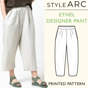 Style Arc Ethel Designer Gaucho Pants Sewing Pattern, US Sizes 0-26 - Tailored and Stylish