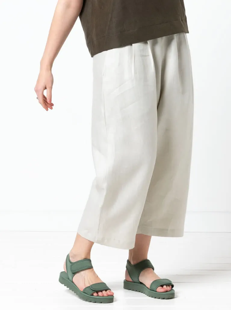 Style Arc Ethel Designer Gaucho Pants Sewing Pattern, US Sizes 0-26 - Tailored and Stylish