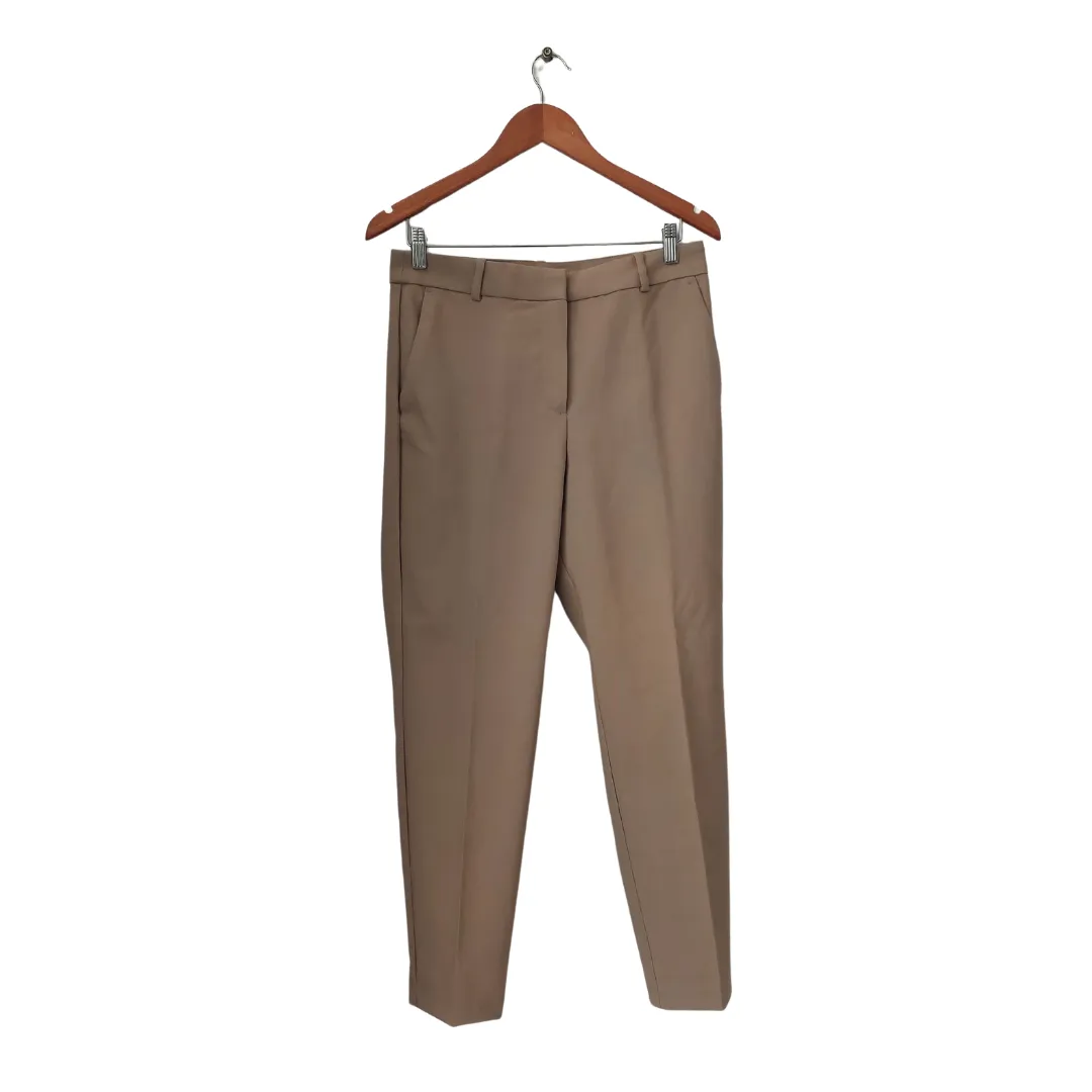 H&M Beige Elastic-Waist Formal Pants | Brand New |