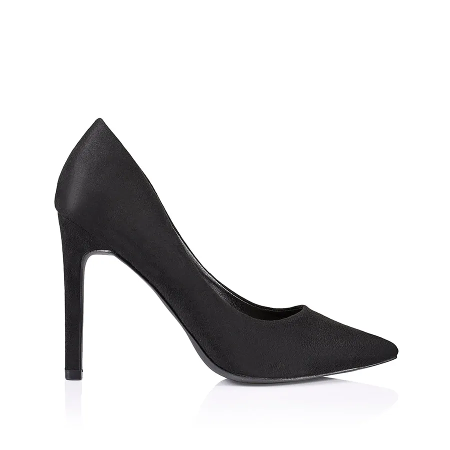 Harolina Stiletto Pumps - Black Micro