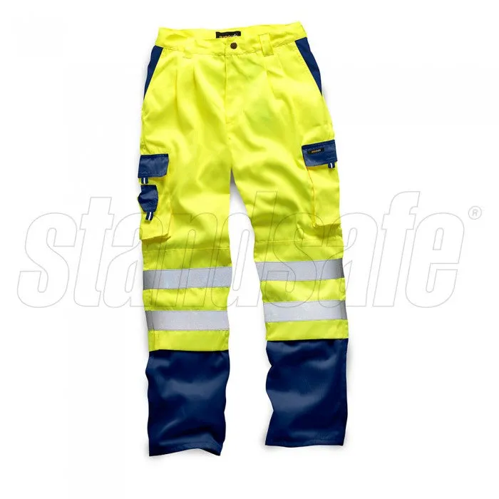 HI VIS 2 TONE POLYCOTTON TROUSER EN ISO 20471 GO/RT 3279/RIS-3279-TOM