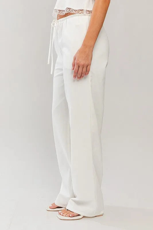 High Waisted Linen Pants