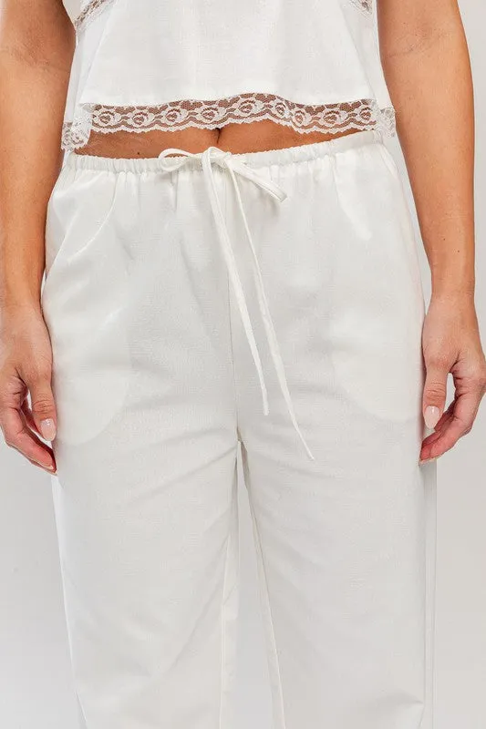 High Waisted Linen Pants