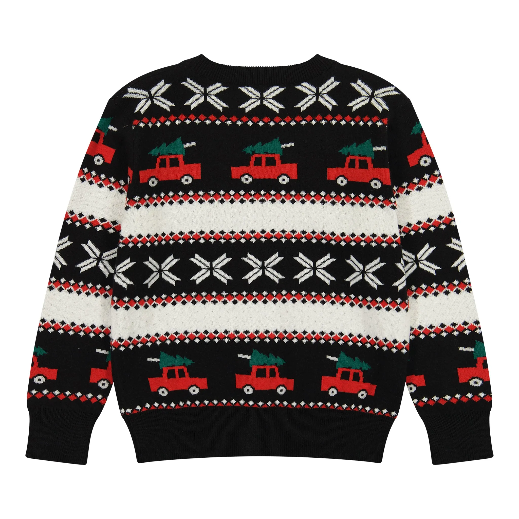 Holiday Jacquard Sweater Set  | Black