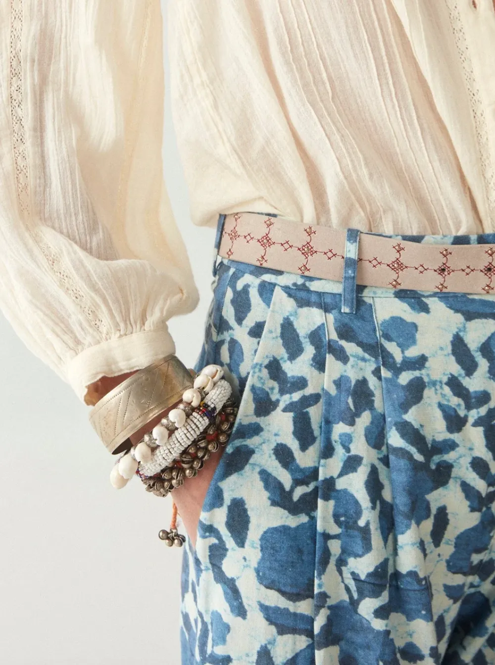 Indira Pants -- Blue Poppy