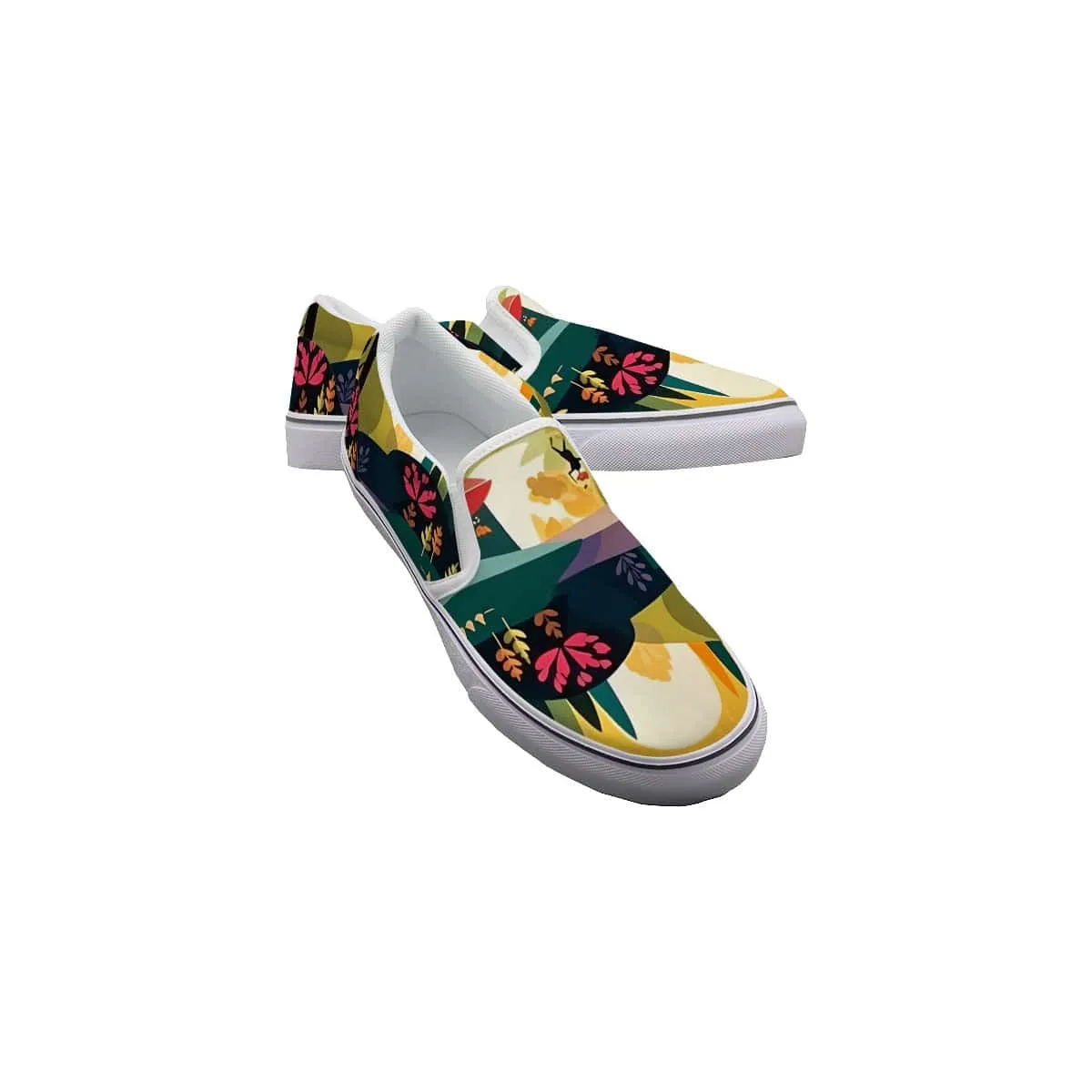 Kalidoscope Kicks - Women's Slip On Sneakers