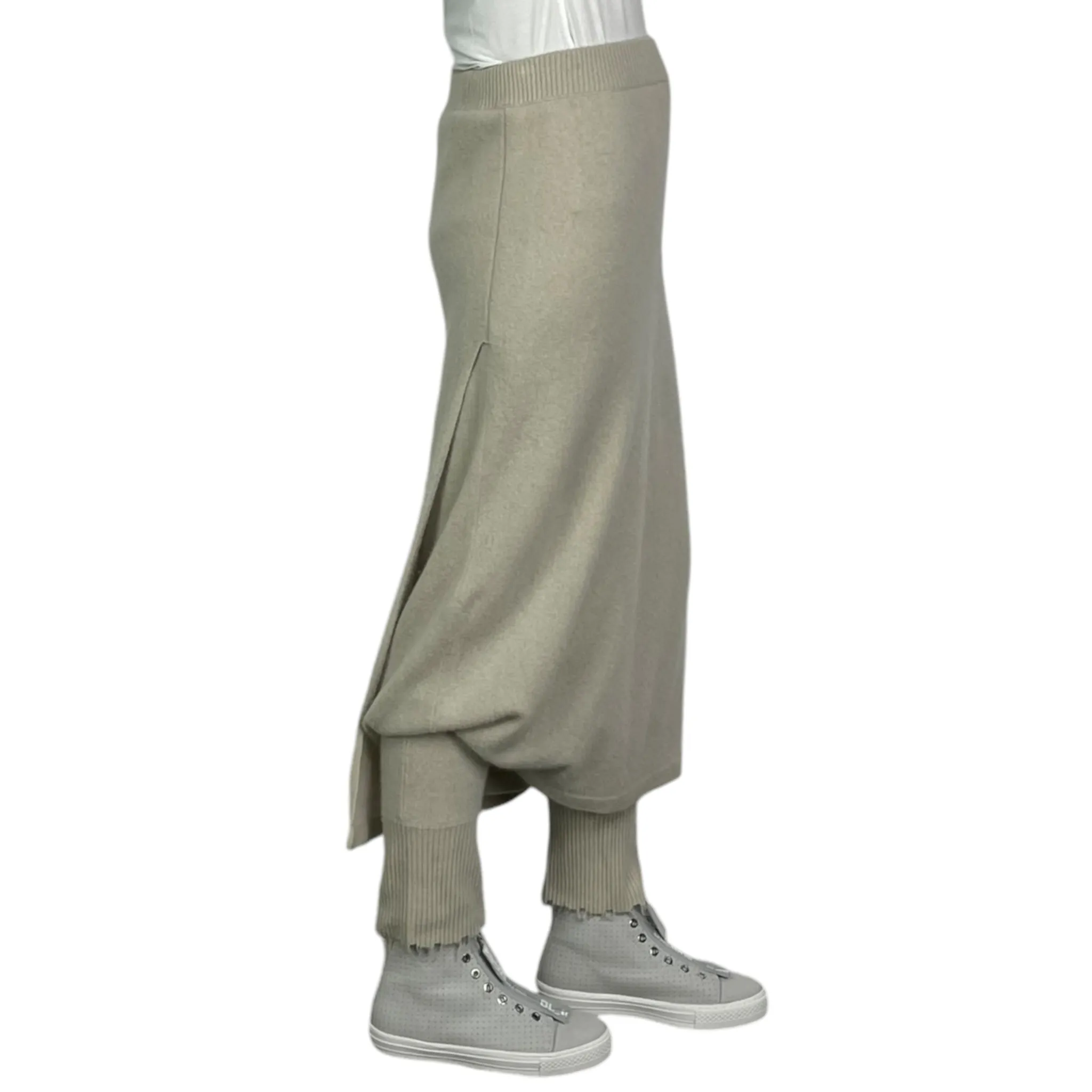 KNIT PANT W/FAUX SKIRT