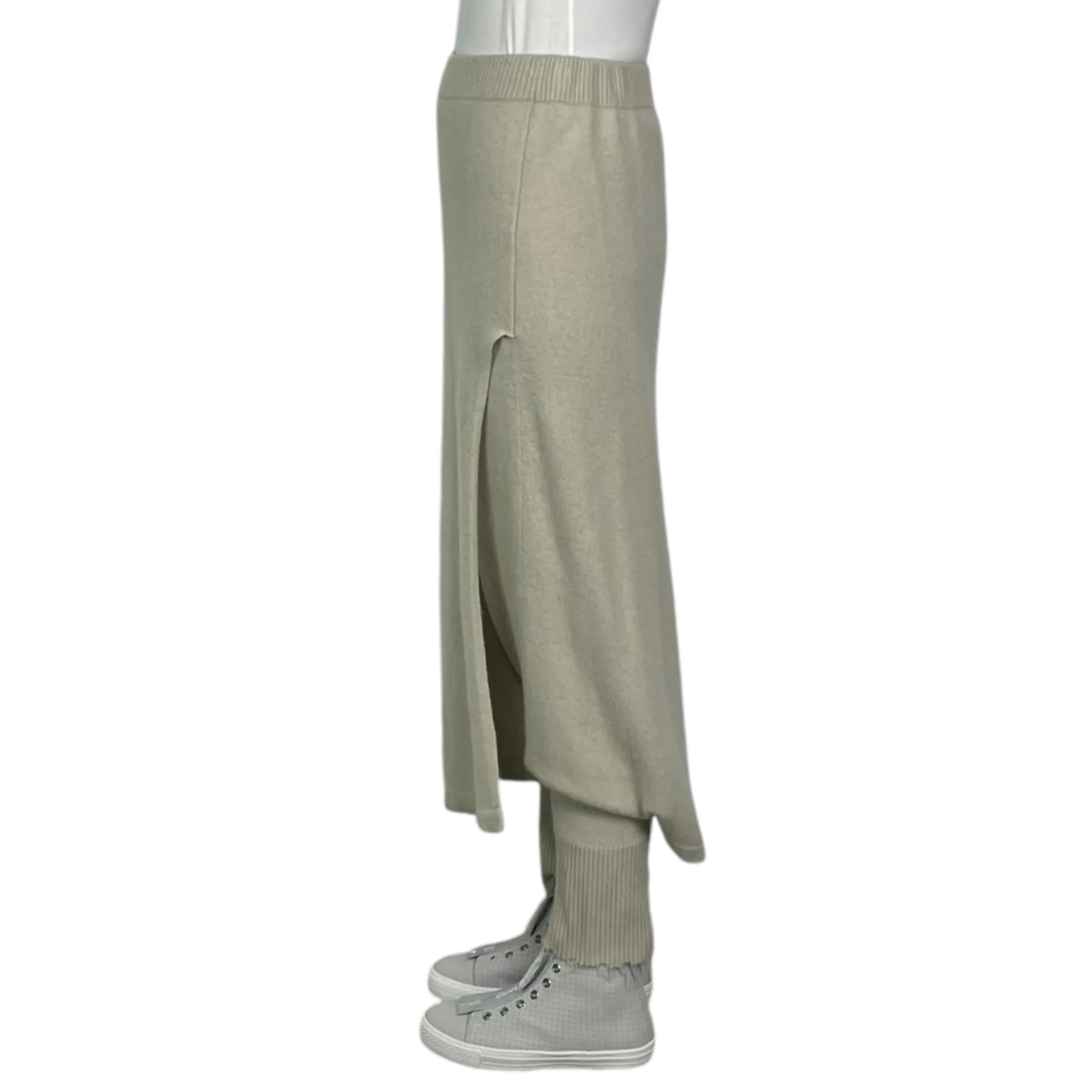 KNIT PANT W/FAUX SKIRT