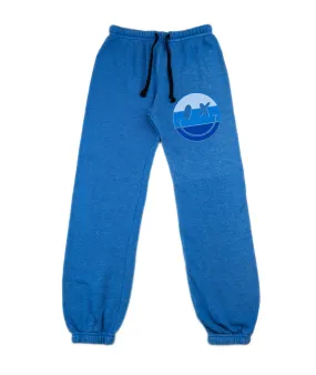 Love Junkie Girls Camp Sweatpants Blue