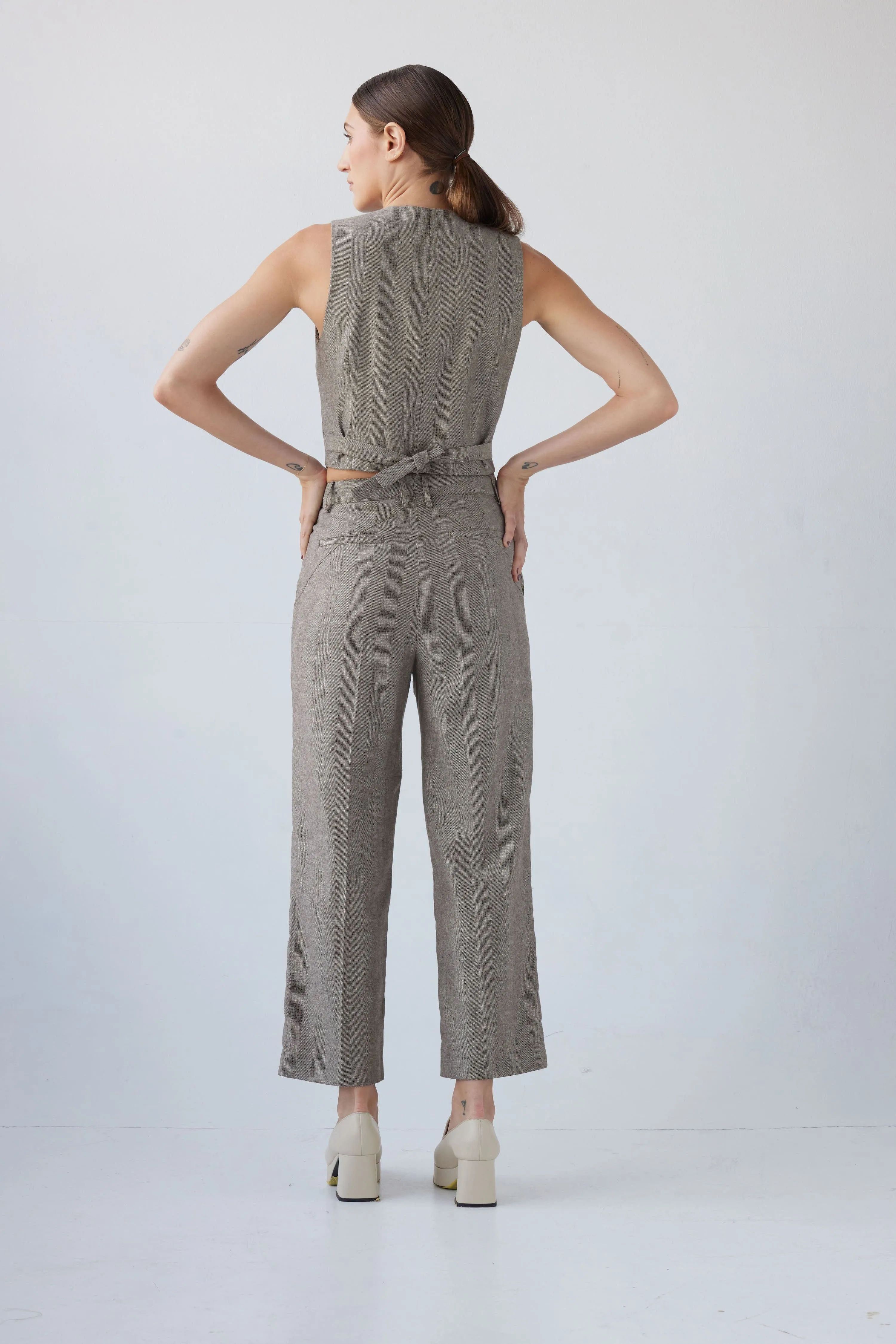 Piper Pant in Herringbone