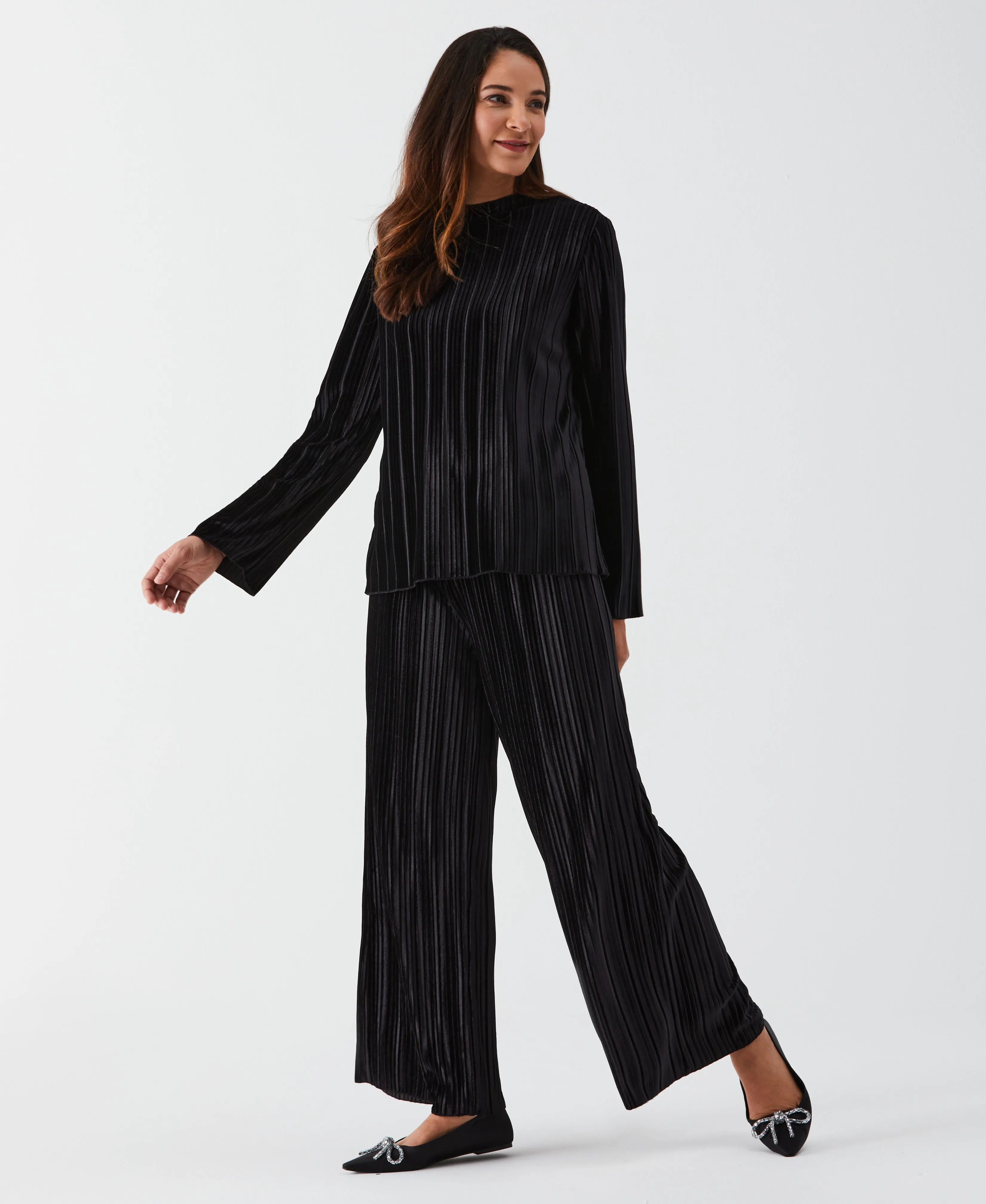 Pleated Velvet Set