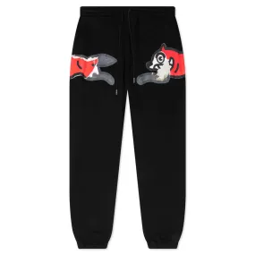 Stylish Black Sideways Sweatpants for Ultimate Comfort and Trendy Look