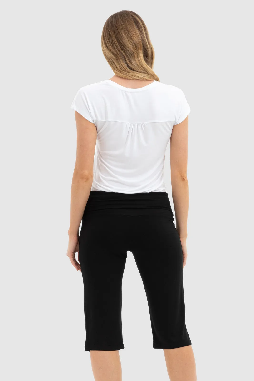 Softline Crop Pants - Black