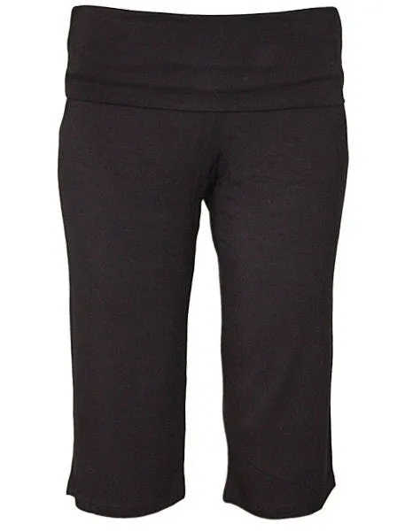 Softline Crop Pants - Black