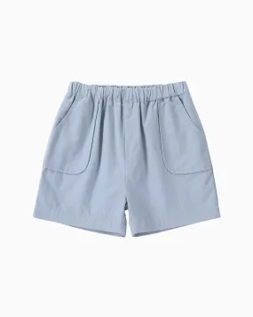 Stitching Pocket Shorts (Dusty Blue)