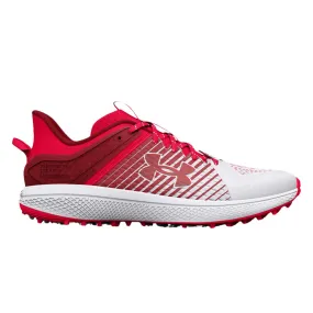 Under Armour Men's UA Yard Turf Baseball Shoes - Red/White