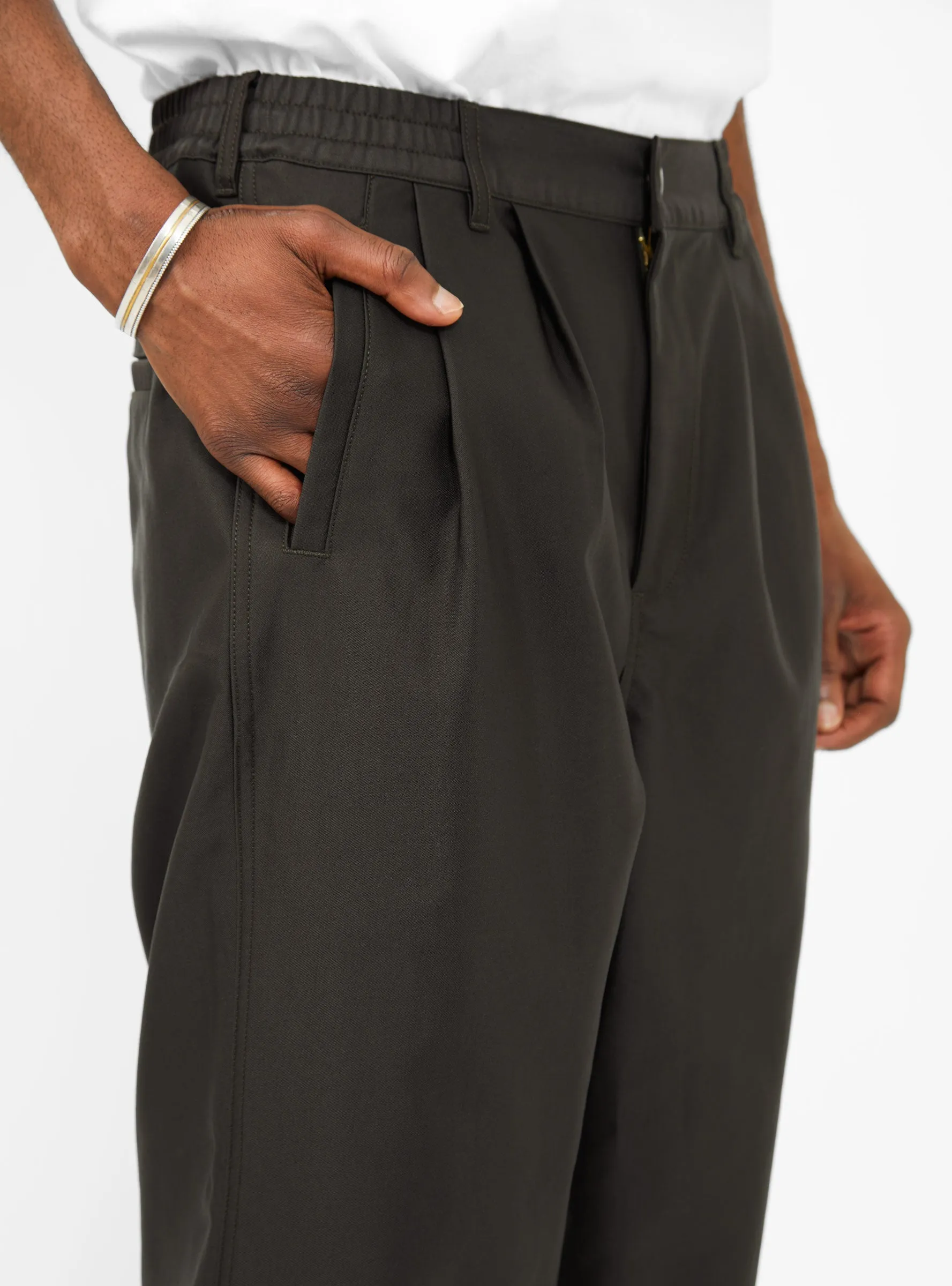 Wide Trek Pants Charcoal